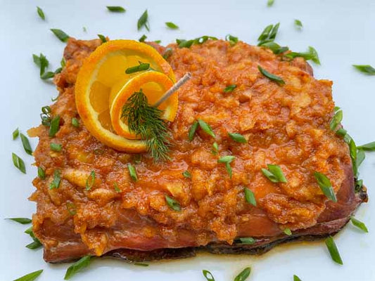 Fruity & Smokey Salmon Bake