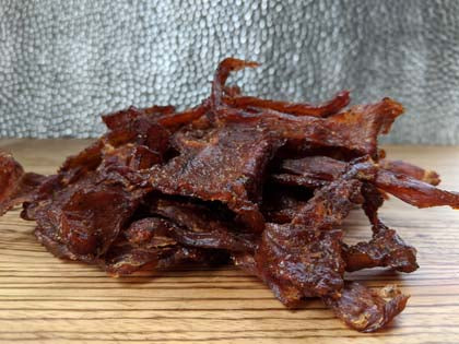 Jerky Chips in the Little Chief Smoker