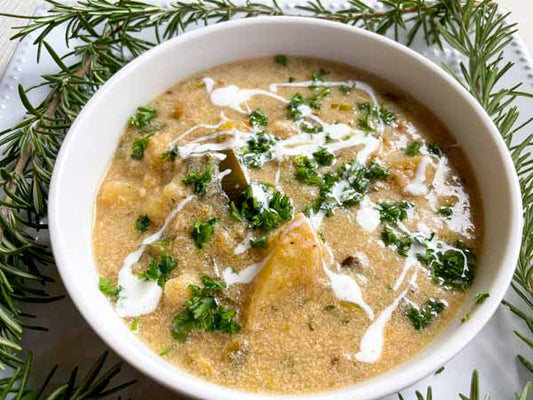 Smoked Potato Leek Soup