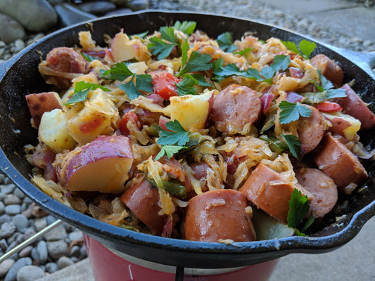 Sausage Skillet on the Mimi Moto