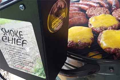 Smoked Brats and Hamburgers
