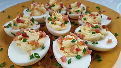 Smoked Deviled Eggs with Smoke Chief or Little Chief