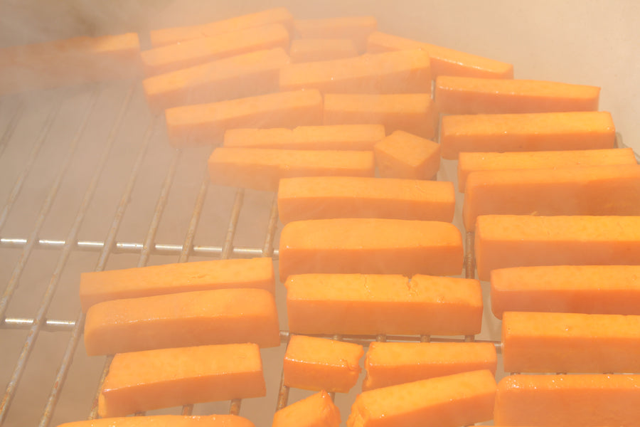Smoked Cheddar Cheese in a Big Chief Electric Smoker