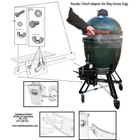 Smoke Chief - Big Green Egg Adapter Kit